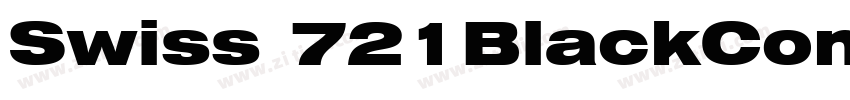 Swiss 721BlackConde字体转换